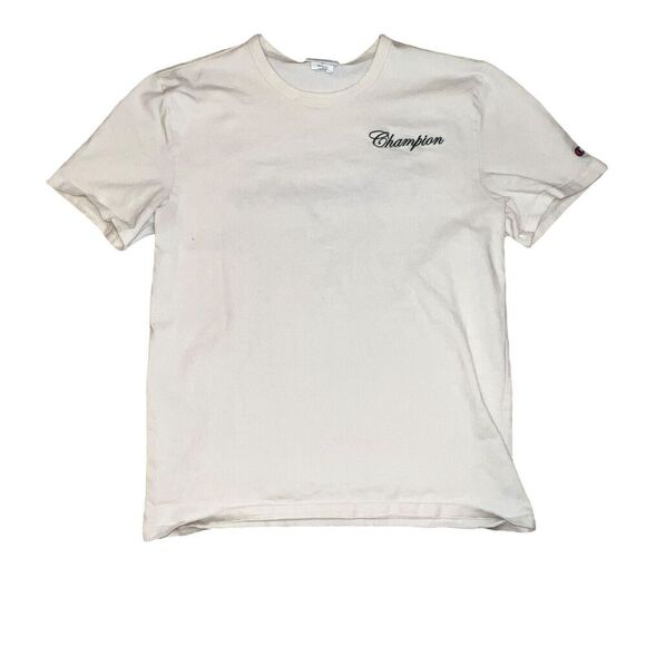 Vtg Champion Reverse Weave Shirt Size Medium Whote Butterfly Embroiderey - Picture 2 of 6